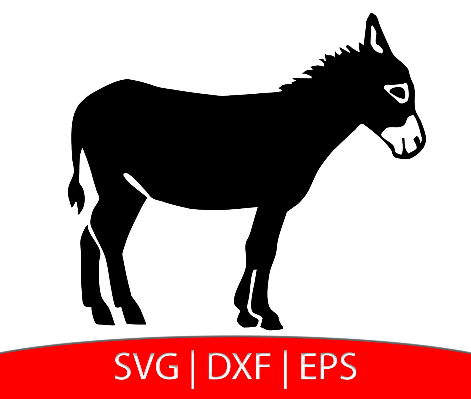 Farm Animals Svg Mule Svg Donkey Design Cricut Vector Donkey Clipart ...