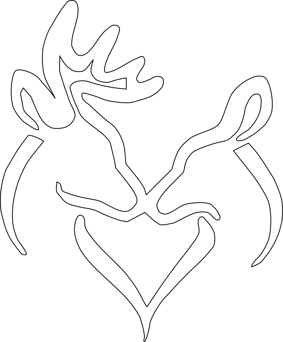 Buck and Doe Kissing SVG Cut Filebuck and Doe Dxfcricut Svg - Etsy