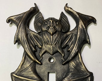 Gothic Bat light switch plate