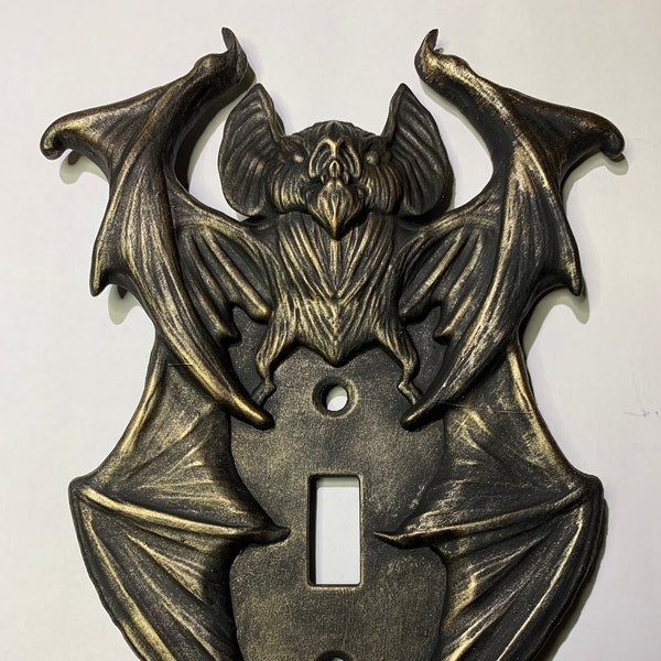 Gothic Bat light switch plate