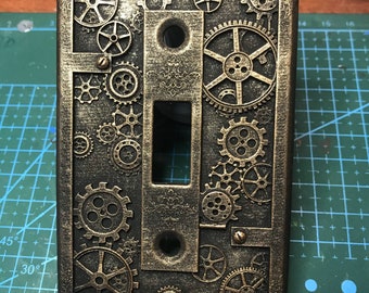 Lichtschakelaarplaat Steampunk Gears