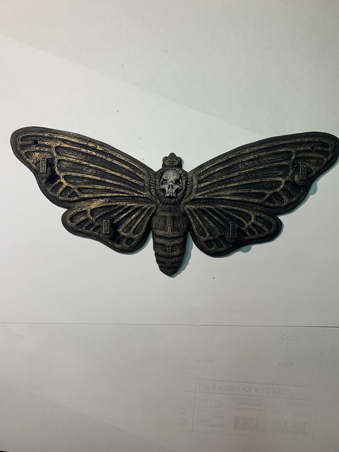 Moth Key Racks Death Head Moth Mask/key Hanger - Etsy