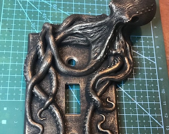 Octopus light switch plate