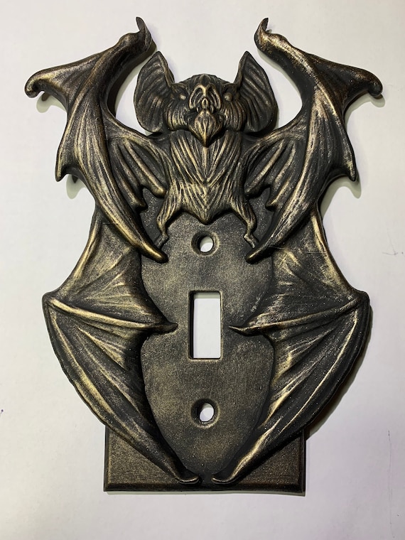 Gothic Bat light switch plate