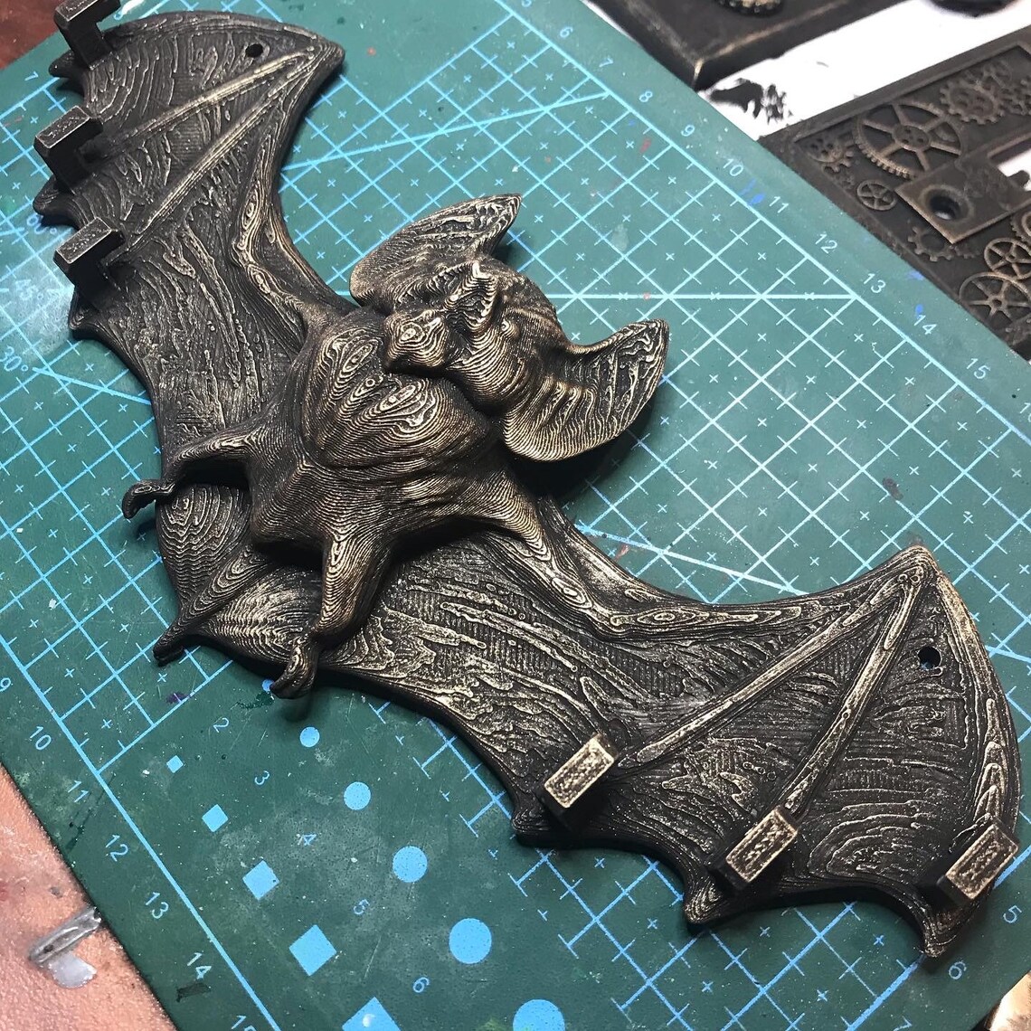 Vampire Bat Facemask/key Hanger | Etsy