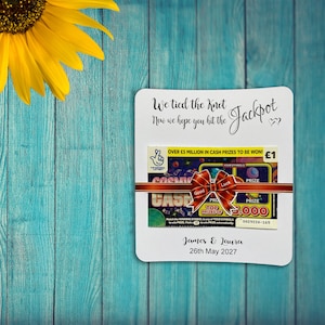 10X cartes à gratter personnalisées en forme de coeur/porte-billets de loterie faveur de mariage carte porte-bonheur chanceux en amour LTR3a