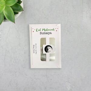 Spersonalizowana karta podarunkowa Eid Mubarak, portfel, zdrapka, uchwyt na loterię, upominek urodzinowy Ramadan, powodzenia EG3a