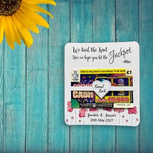 10x cartes à gratter personnalisées en forme de coeur/porte-billets de loterie faveur de mariage carte porte-bonheur chanceux en amour LTF1a
