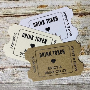 Ficha de bebida personalizada Saludos Etiqueta Alcohol Gracias Etiquetas de favor de boda Boda Nos casamos Gin día especial Despedida de soltera RD91c