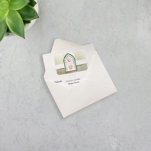 Spersonalizowana karta podarunkowa Eid Mubarak, portfel, zdrapka, uchwyt na loterię, upominek urodzinowy Ramadan, powodzenia EG3b