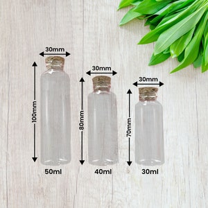30ml Glass Bottle with Cork and Personalised Tag We Tied the Knot Take a Shot Wedding Favour Tags Thank You GS30912