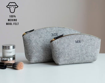 felt makeup bag