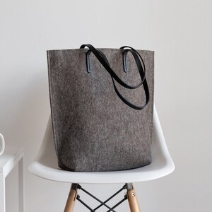 Human Made Felt Large Tote Bag Grey - FW22 - US