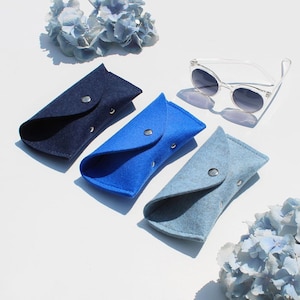 Sunglasses Case Merino Wool Felt Personalized Glasses Case, Sunglasses Pouch, Eyeglass case, Sunglass case, Sun-glass case image 1