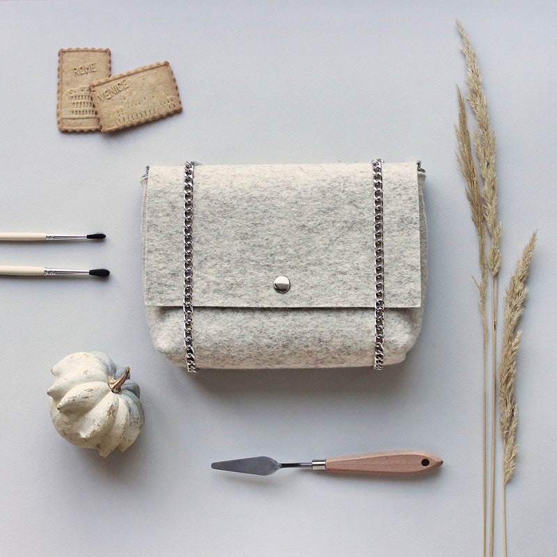 Wood Felt Handbag - Etsy