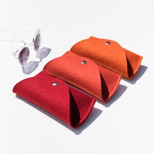 Glasses Case Sunglasses Personalized Case Merino Wool Felt, Sunglasses Pouch, Eyeglass case, Sunglass case, Sun-glass case image 2