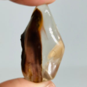 Red phantom, Angel wings, Amphibole Quartz, tumbled.