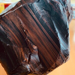 Large Mahogany Striped Obsidian 1,917 grams /4.22 lbs Natural Raw Stone