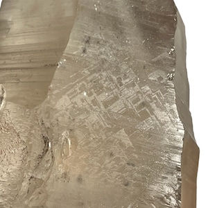 Trigonic Record keeper Quartz, Lemurian Seed, Alien Light Language, Warrior crystal,  Self-Healing, light smoky coloring.