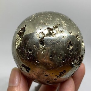 Pyrite Sphere Fools Gold Shiny Mica Prosperity Stone Lucky stone High Vibrations Healing