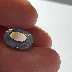 Large Aquamarine, Gemstone, 5.52 ct, rapid high vibration, natural gemstone, golden rays, ascended master, universal wisdom.