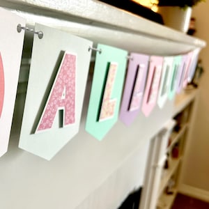 Alleluia Easter Banner: Assorted Set of 10 Pennants + Twine, Christian Easter Decor