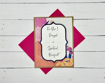 Spiritual Bouquet Card: Bright Floral, Catholic Devotions, Sympathy & Encouragement