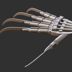Robo Freddy Glove - Wes Craven&#39;s New Nightmare Robotic STL 3d printing