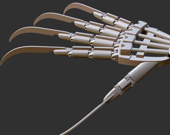 Robo Freddy Glove - Wes Craven's New Nightmare Robotic STL 3d printing