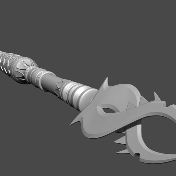 Oerba Yun Fang - Bladed Lance / Final Fantasy 13, 3D print model, stl, weapon, shaft