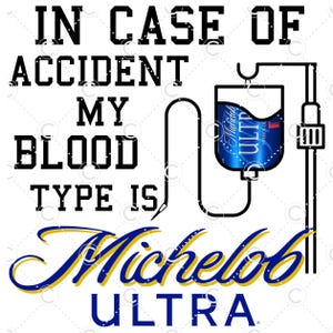 Michelob Ultra Blood Type- UPDATED TRANSPARENT