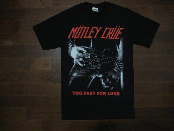 motley crue too fast for love t shirt