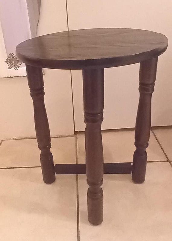 Vintage Foldable Wooden Side Table | Compact Rustic Charm. Real bargain!