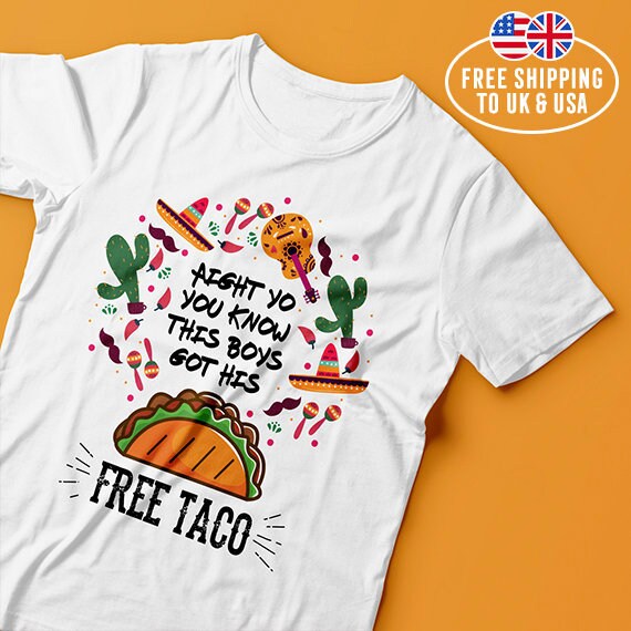 Free Taco Vine T Shirt Etsy