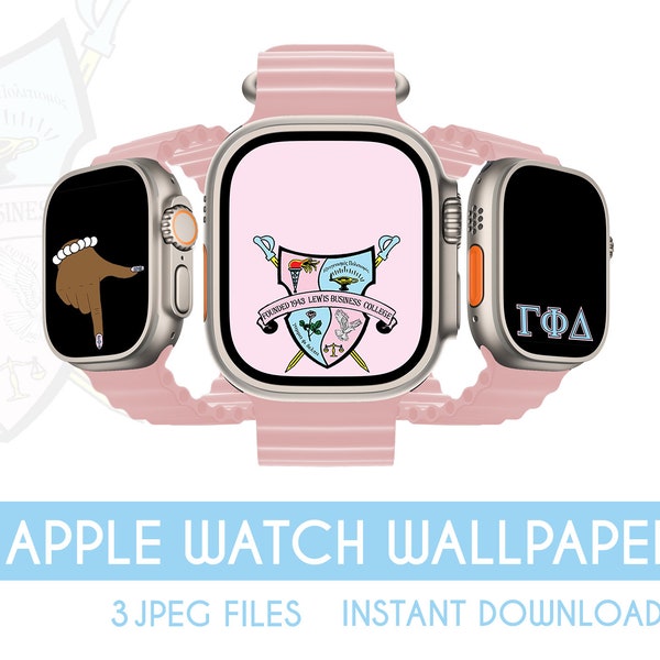 Gamma Phi Delta Sorority, Inc. Apple Watch Wallpaper Background | Digital Download | Smart Watch Background