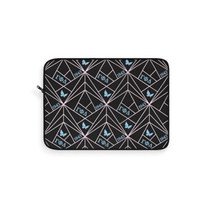 Gamma Phi Delta Abstract Black Laptop Sleeve