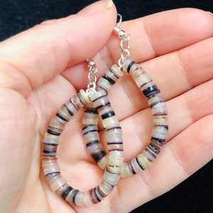 Pendientes de concha natural