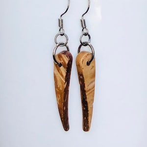 Wooden Spear Earrings