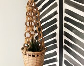 Vintage Wicker hanging basket
