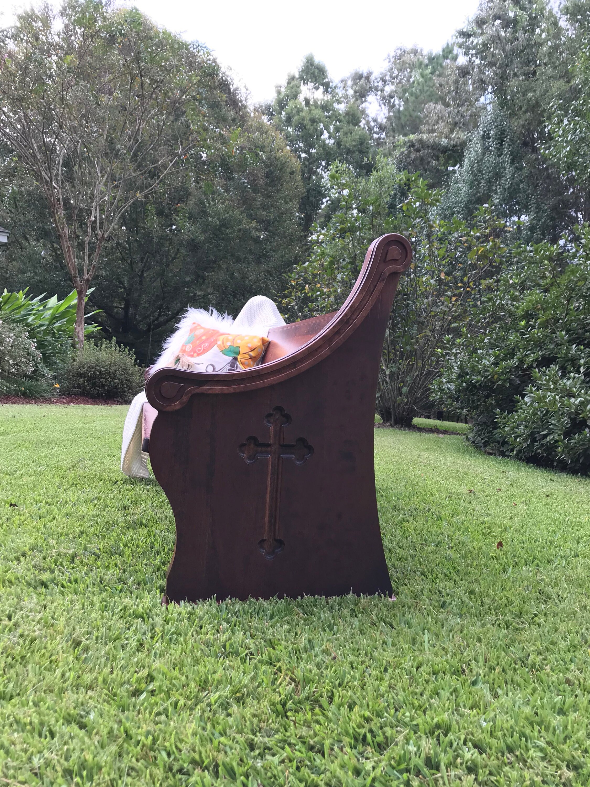 Antique Church Pew for sale compared to CraigsList Only 4 left at 60