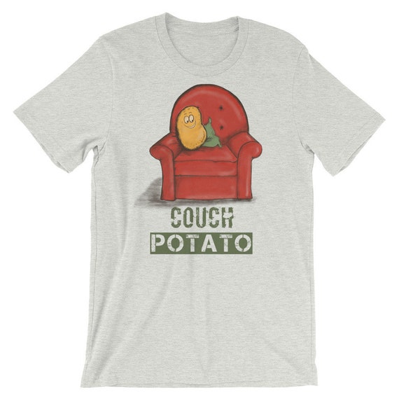 Couch Potato Short Sleeve Unisex T Shirt Funny T Shirt Etsy