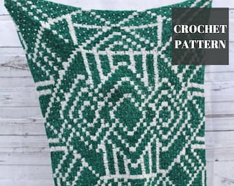 C2C Crochet Graphgan Blanket, C2C Crochet Blanket, C2C Crochet Pattern, Crochet Blanket Pattern, Crochet Afghan Pattern