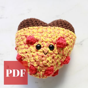 Amigurumi Food, Crochet Pizza Pattern, Cute Crochet Food, Pizza Lover, Funny Crochet Pattern
