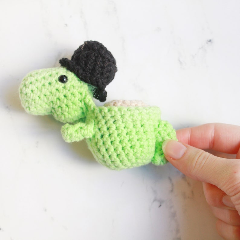 Crochet Pattern Kit Crochet Kit Puntastic Pattern Subscription Tea-Rex Crochet Amigurumi Pattern Crochet Kit Yarn Kit
