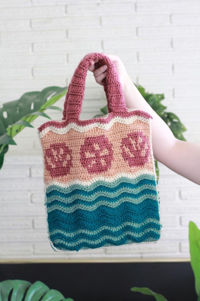 By the Shore Crochet Beach Bag Pattern, Crochet Tote Bag Pattern ...