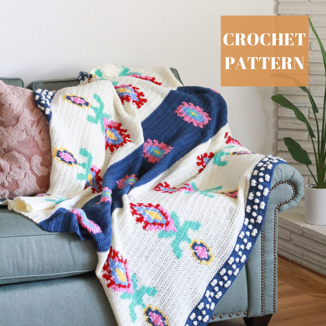 Crochet Blanket Tapestry Crochet Tapestry Crochet Blanket - Etsy