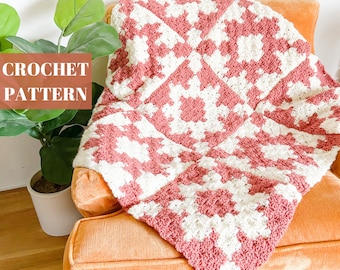 C2C Häkeldecke, Ecke zu Ecke häkeln, C2C Häkeldecke, C2C Häkelmuster, Häkeldecke Muster, Winter häkeln