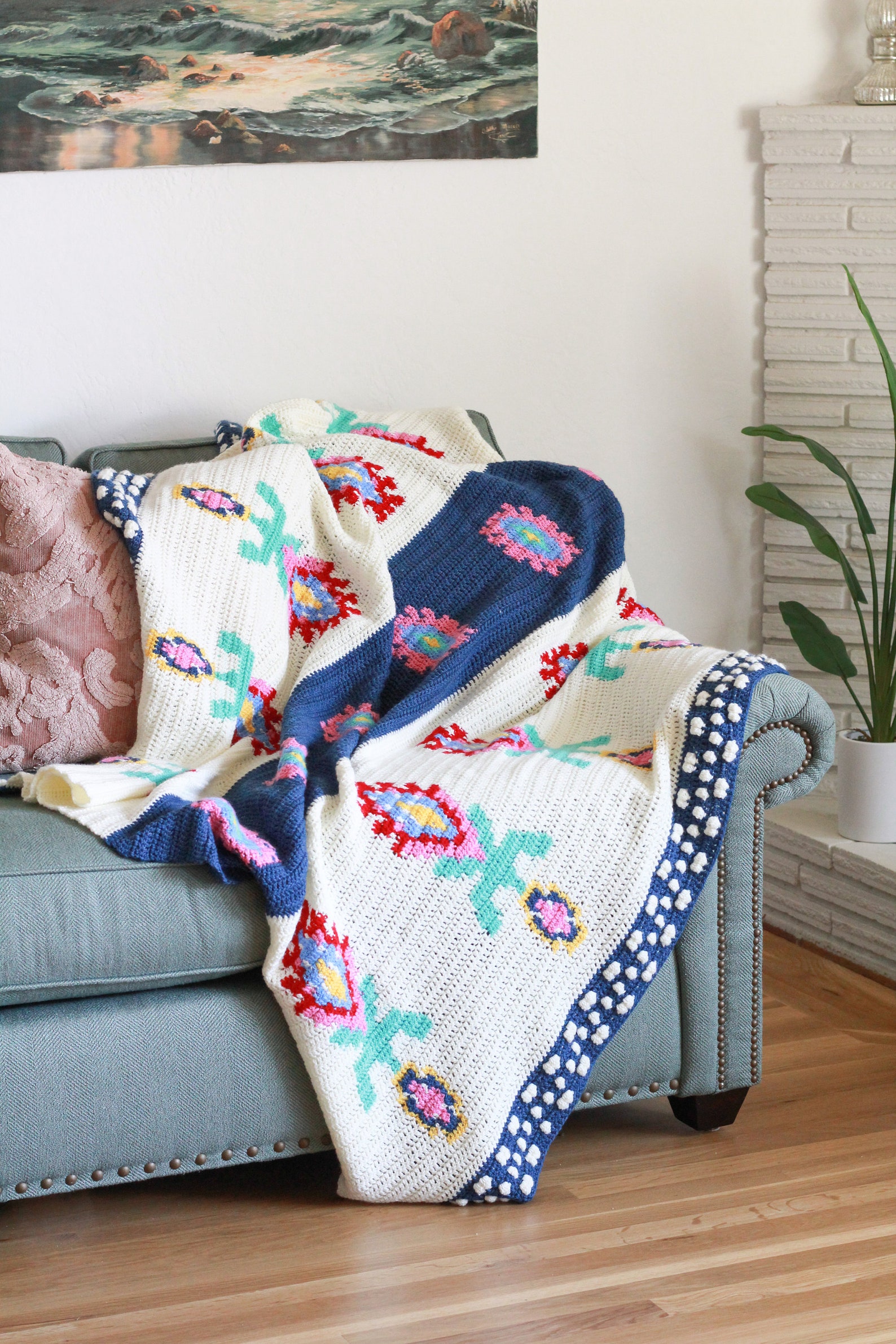 Midsummer Pattern Midsummer Pattern Set, Crochet Blanket Pattern, Crochet Pillow Pattern ...
