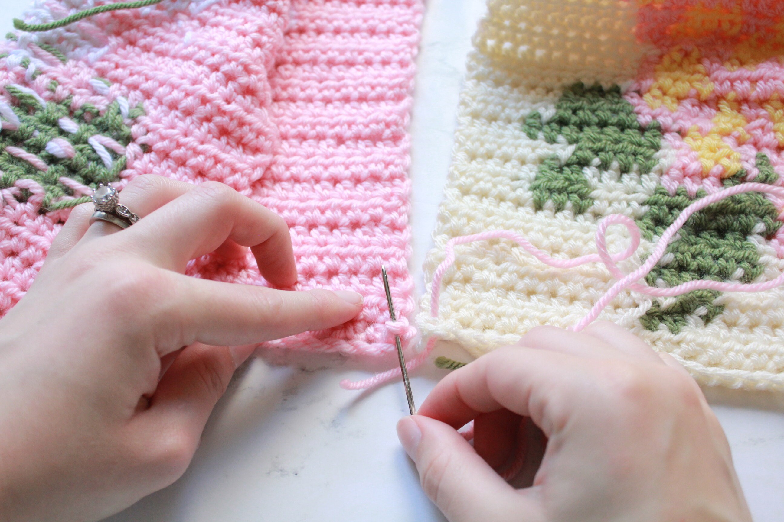 Flower Crochet Blanket Tapestry Crochet Tapestry Crochet Etsy