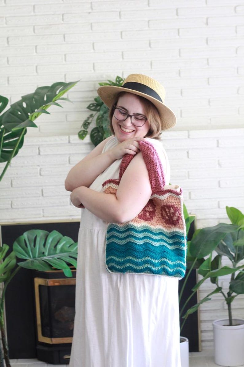 By the Shore Crochet Beach Bag Pattern, Crochet Tote Bag Pattern ...